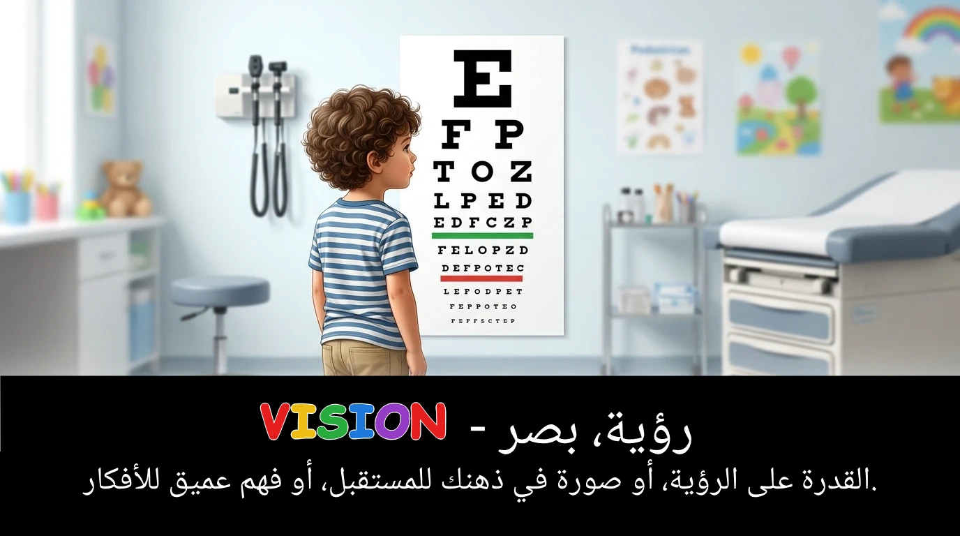 Arabic Illustration for vision